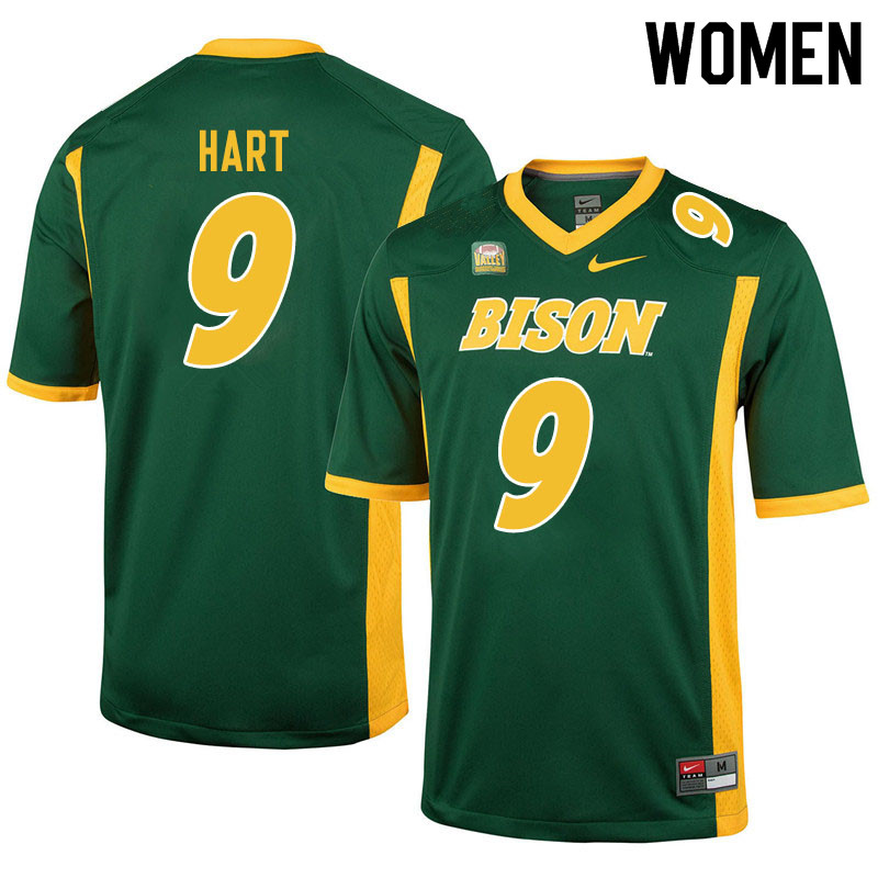 Women #9 DJ Hart North Dakota State Bison College Football Jerseys Sale-Green